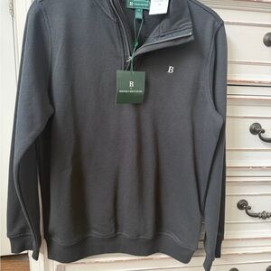 Brooks Brothers Charcoal Zip-Up Sweater